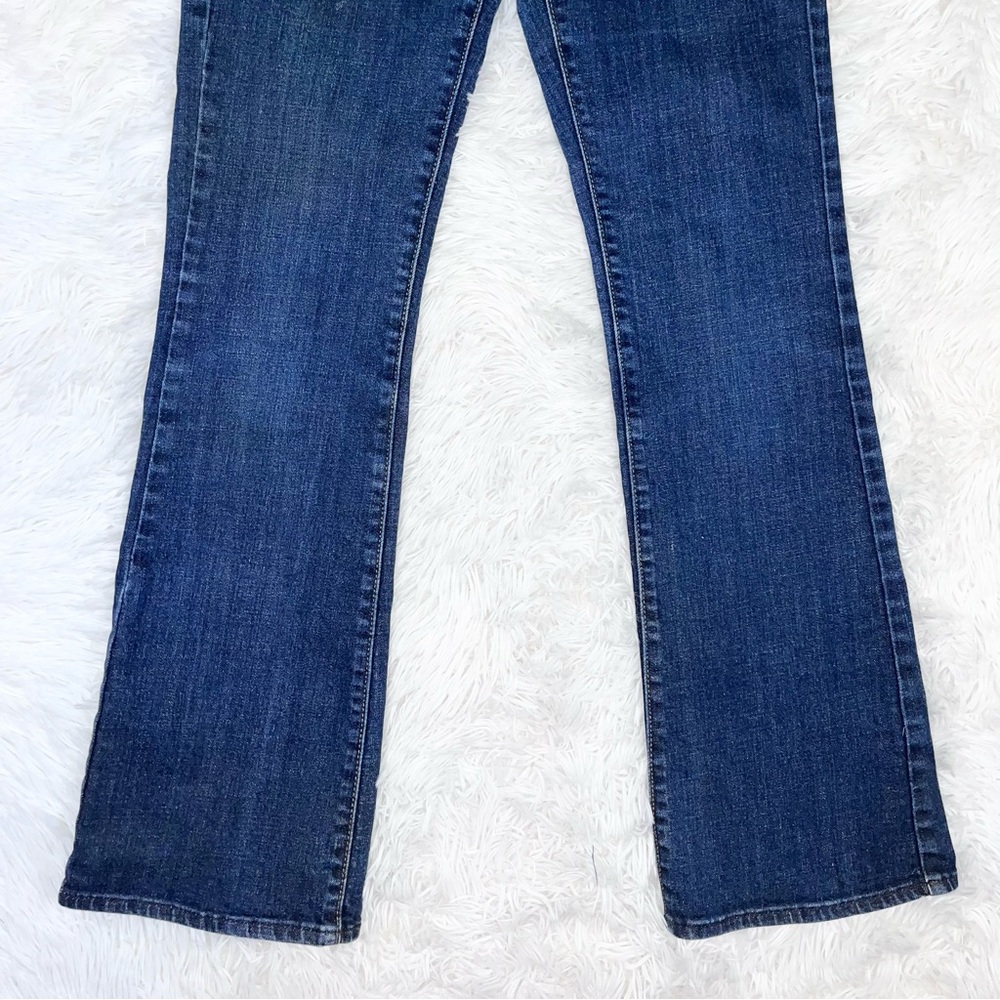 LEVI’S Slight Curve Mid-Rise Classic Bootcut Blue Denim Jeans 2/26 Dark Wash - Picture 4 of 11